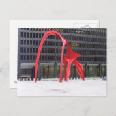 Der Flamingo Postkarte (Vorne/Hinten)