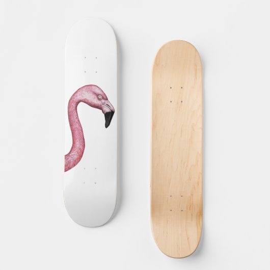 Der Flamingo Skateboard (Vorderseite)