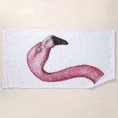 Der Flamingo Strandtuch (Vorderseite)