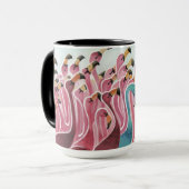 der Flamingo Tasse (Vorderseite Links)