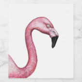 Der Flamingo Weinetikett (Einzelnes Label)