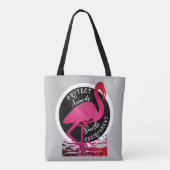 Der Flamingowächter Tasche (Rückseite)