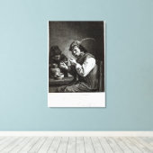 Der flämische Raucher Leinwanddruck (Insitu (Holzboden))