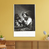 Der flämische Raucher Leinwanddruck (Insitu (Wohnzimmer))