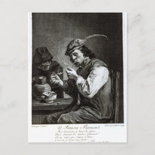 Der flämische Raucher Postkarte