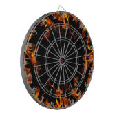 der Flammen-Dartscheibe des wirklichen Feuers Dartscheibe (Vorderseite Links)