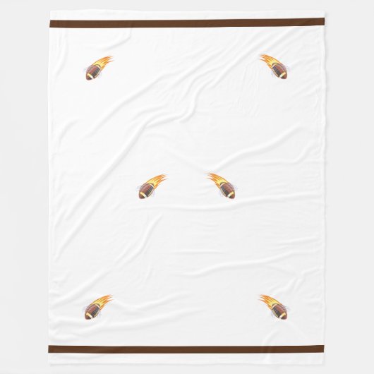 Der flammende Fußball - das Fleeceblanket Fleecedecke (Vorderseite)