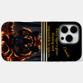 Der flammende Tiger feiert die Nacht Case-Mate iPhone Hülle (Rückseite (Horizontal))