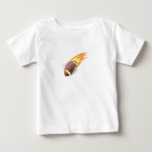 Der Flammenfußball - Baby T-shirt (Vorderseite)