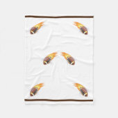 Der Flammenfußball - Fleecedecke (Vorderseite)