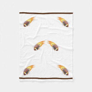 Der Flammenfußball - Fleecedecke