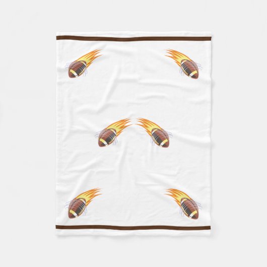 Der Flammenfußball - Fleecedecke (Vorderseite)