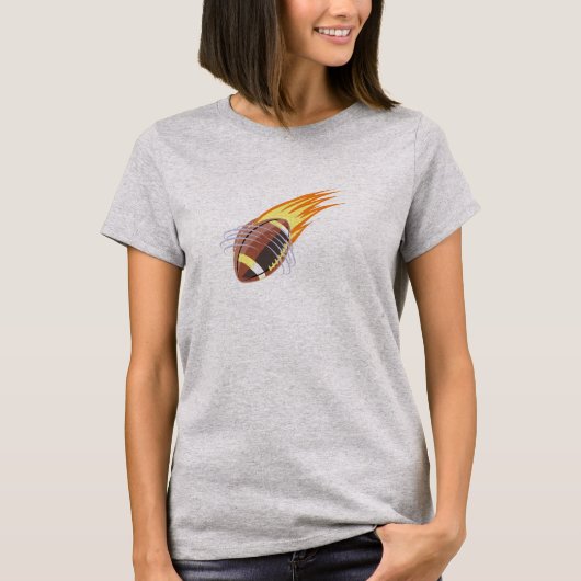 Der Flammenfußball - T-Shirt (Vorderseite)