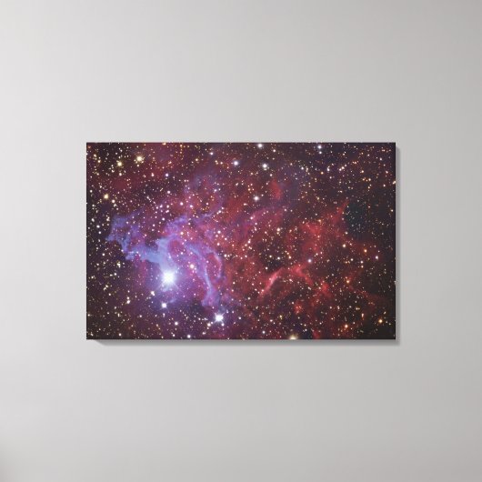 Der Flammensternnebel IC405 Leinwanddruck (Vorderseite)