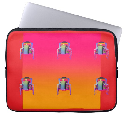 Der Flaschen-Sessel Laptopschutzhülle (Vorderseite)