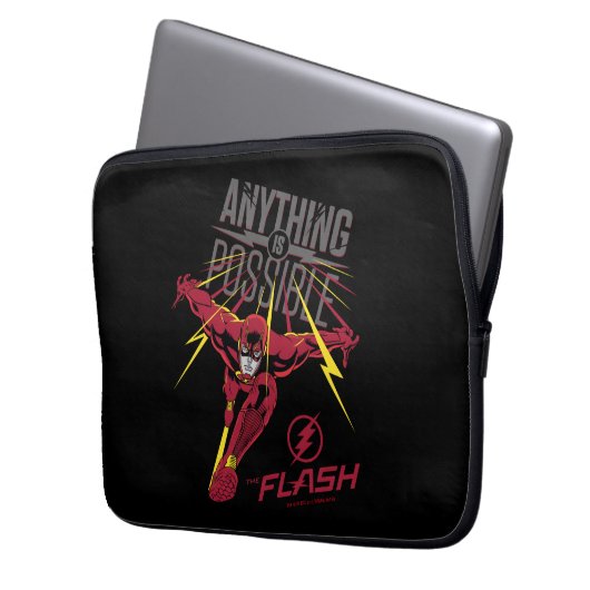 Der Flash | "Alles ist möglich" Laptopschutzhülle (Vorderseite Links)