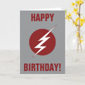 Der Flash | Blitz-Bolt-Logo Karte (Gelbe Blume)