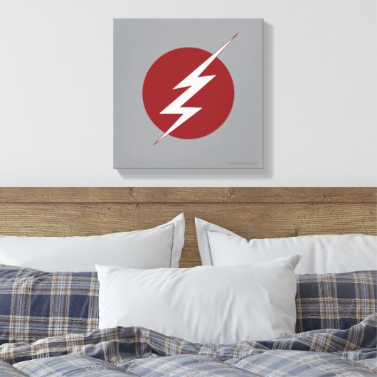 Der Flash | Blitz-Bolt-Logo Leinwanddruck (Insitu (Schlafzimmer))