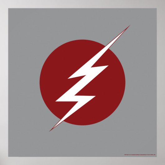 Der Flash | Blitz-Bolt-Logo Poster (Vorne)