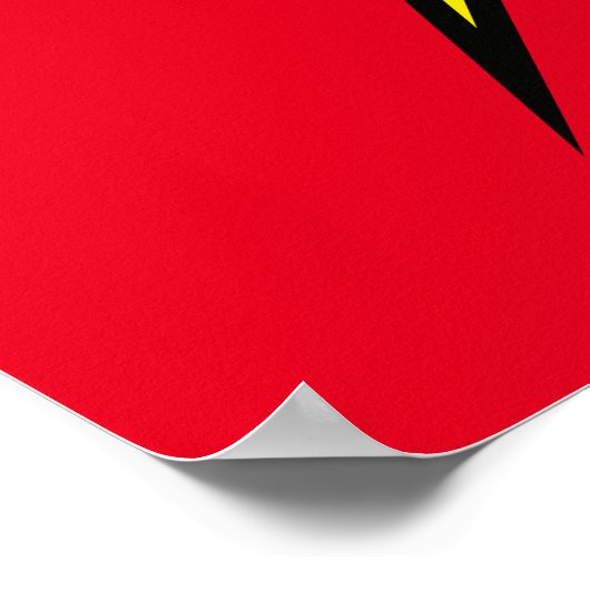 Der Flash | Blitzschlag Poster (Ecke)