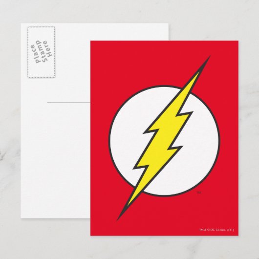 Der Flash | Blitzschlag Postkarte (Vorne/Hinten)