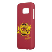 Der Flash | "Blitzschläge" Grafik Case-Mate Samsung Galaxy Hülle (Rückseite Links)