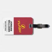 Der Flash | "Blitzschläge" Grafik Gepäckanhänger (Rückseite horizontal)