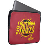 Der Flash | "Blitzschläge" Grafik Laptopschutzhülle (Vorne Rechts)