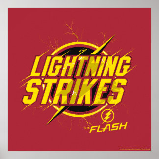 Der Flash | "Blitzschläge" Grafik Poster