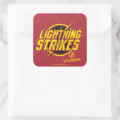 Der Flash | "Blitzschläge" Grafik Quadratischer Aufkleber (Tasche)