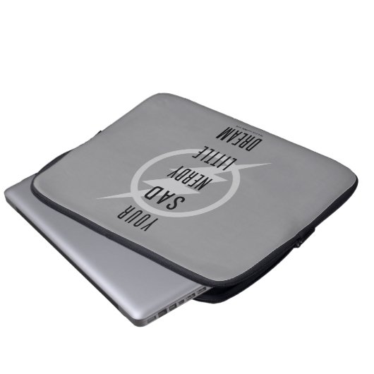 Der Flash | "Dein trauriger Nerdy Little Dream" Laptopschutzhülle (Vorne Knopf)