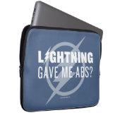Der Flash | "Der Blitz gab mir Abs?" Laptopschutzhülle (Vorne Rechts)