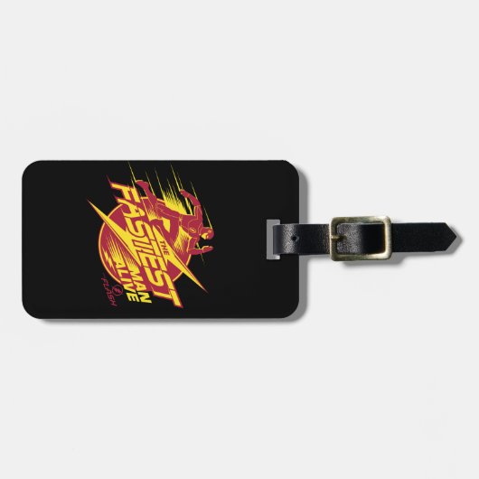 Der Flash | Der schnellste Mensch lebt Gepäckanhänger (Vorderseite horizontal)