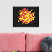 Der Flash | Der schnellste Mensch lebt Leinwanddruck (Insitu (Wohnzimmer))