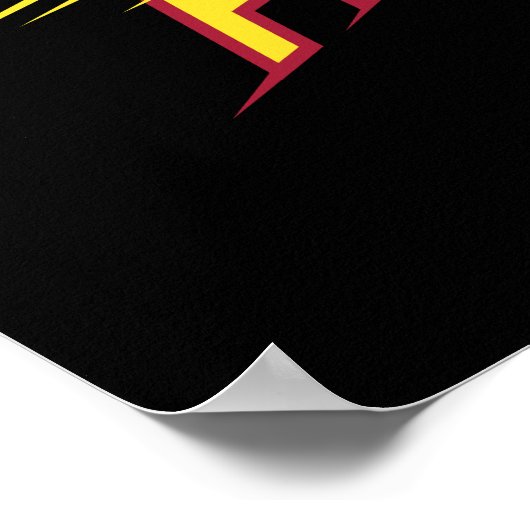 Der Flash | Der schnellste Mensch lebt Poster (Ecke)