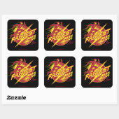 Der Flash | Der schnellste Mensch lebt Quadratischer Aufkleber (Blatt)