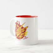 Der Flash | Der schnellste Mensch lebt Zweifarbige Tasse (Vorderseite Links)
