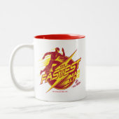 Der Flash | Der schnellste Mensch lebt Zweifarbige Tasse (Links)