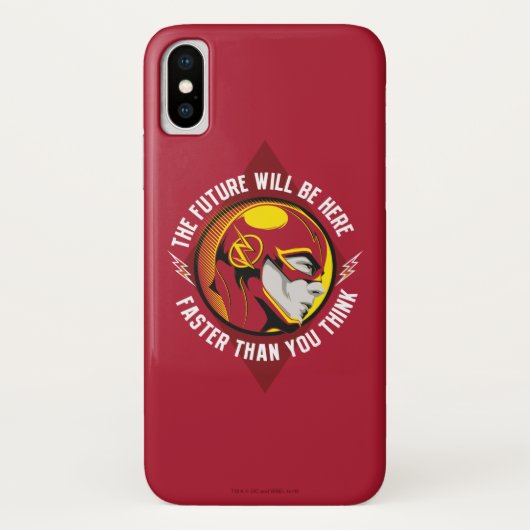 Der Flash | "Die Zukunft wird hier sein" Case-Mate iPhone Hülle (Rückseite)
