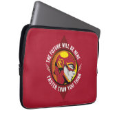 Der Flash | "Die Zukunft wird hier sein" Laptopschutzhülle (Vorne Rechts)