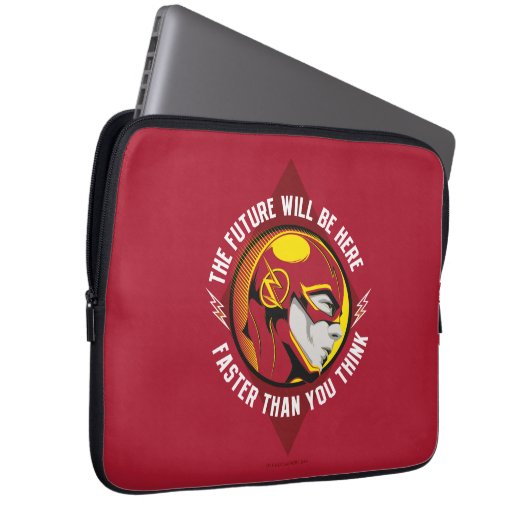 Der Flash | "Die Zukunft wird hier sein" Laptopschutzhülle (Vorne Rechts)