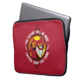 Der Flash | "Die Zukunft wird hier sein" Laptopschutzhülle (Vorderseite Links)