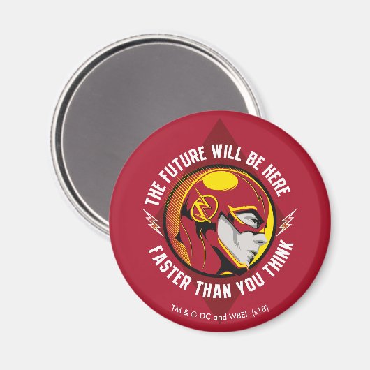 Der Flash | "Die Zukunft wird hier sein" Magnet (Vorderseite/Rückseite)