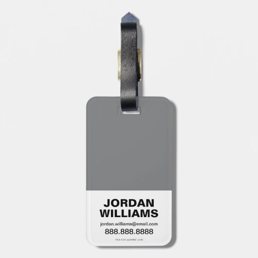 Der Flash | Flash Equation Gepäckanhänger (Rückseite vertikal)