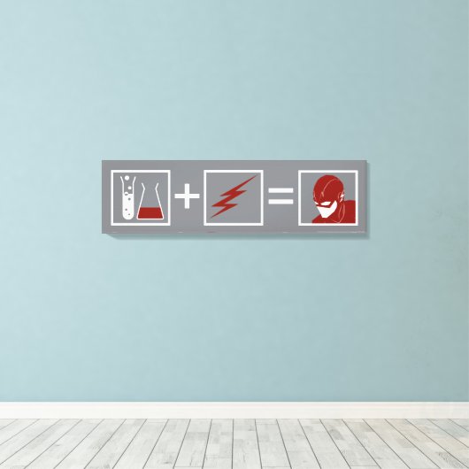 Der Flash | Flash Equation Leinwanddruck (Insitu (Holzboden))