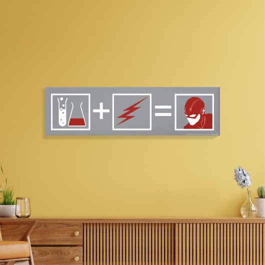 Der Flash | Flash Equation Leinwanddruck (Insitu (Wohnzimmer))