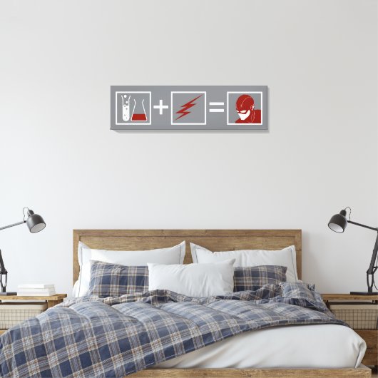 Der Flash | Flash Equation Leinwanddruck (Insitu (Schlafzimmer))