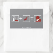 Der Flash | Flash Equation Rechteckiger Aufkleber (Tasche)