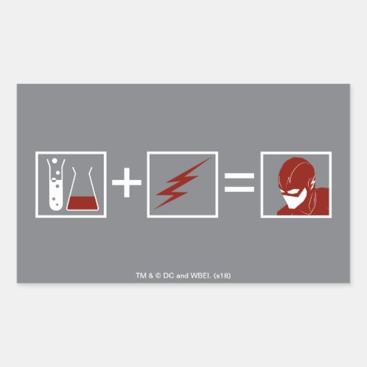Der Flash | Flash Equation Rechteckiger Aufkleber (Vorderseite)