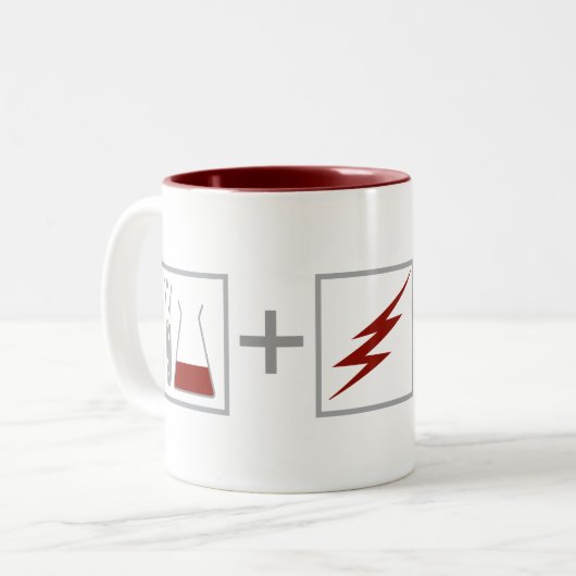 Der Flash | Flash Equation Zweifarbige Tasse (Vorderseite Links)